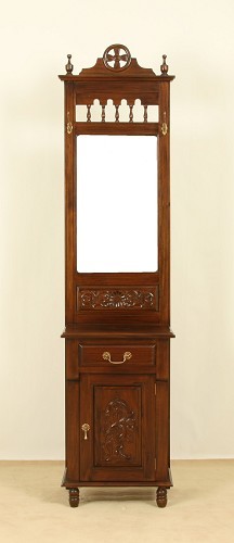 Solid Mahogany Hall Stand