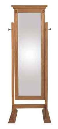 Solid Mahogany Plain Cheval Mirror