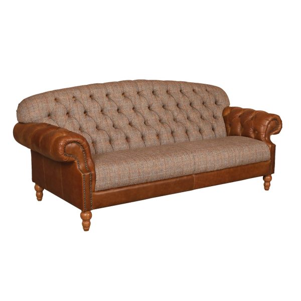 Haworth 2 Seater Sofa with Leather Arms