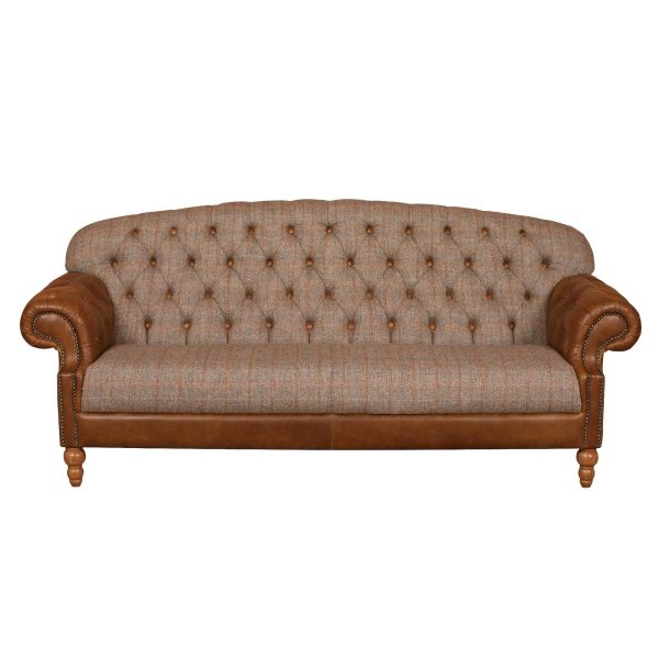 Haworth 2 Seater Sofa with Leather Arms