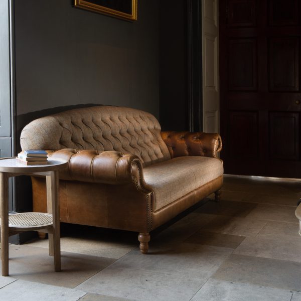 Haworth 3 Seater with Leather Arms
